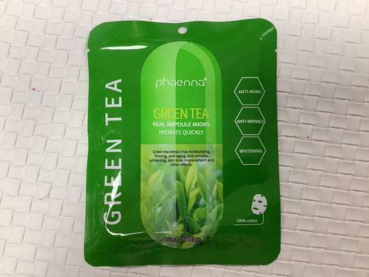 Green tea real ampule face mask
