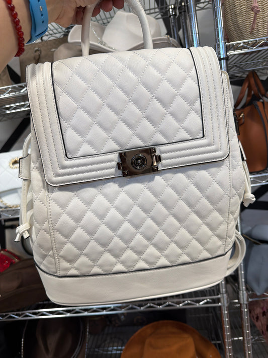 White backpack