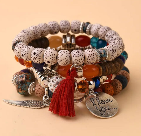 I LoVe YoU  BoHo Bracelet