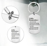 Empowering Stainless Steel Keychain