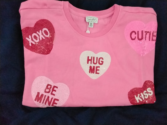 Mud pie pink sparkle sweatshirt