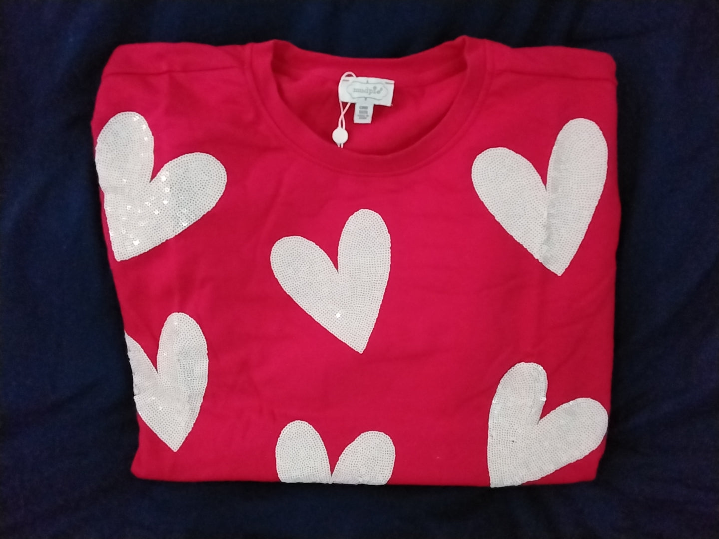 Mud pie red sparkle sweatshirt