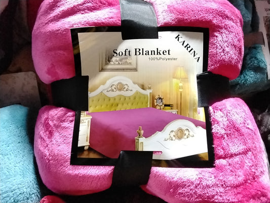 Karina soft blanket king pink