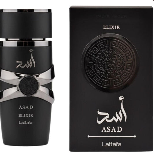 LATTAFA  Men's Asad Elixir EDP Spray 3.4 oz Fragrances