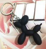 Matte Colors Kawaii Cartoon Balloon Dog Keychains