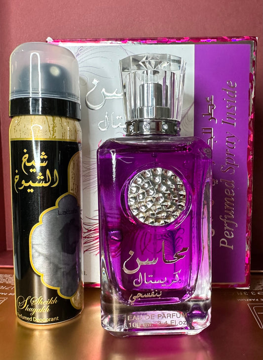 Mahasin Crystal Violet Perfume and Body Spray