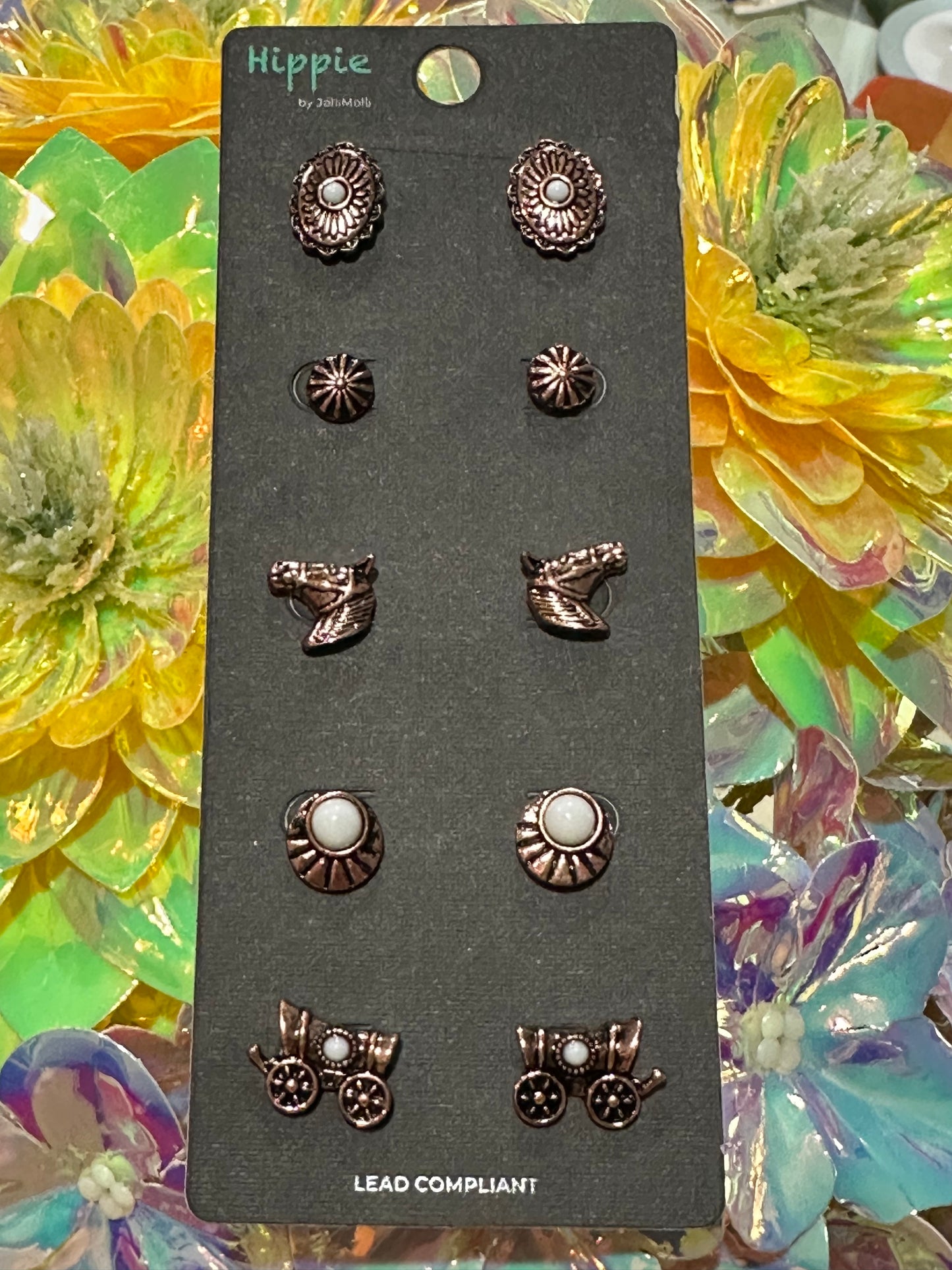 Hippie earrings 5 pcs