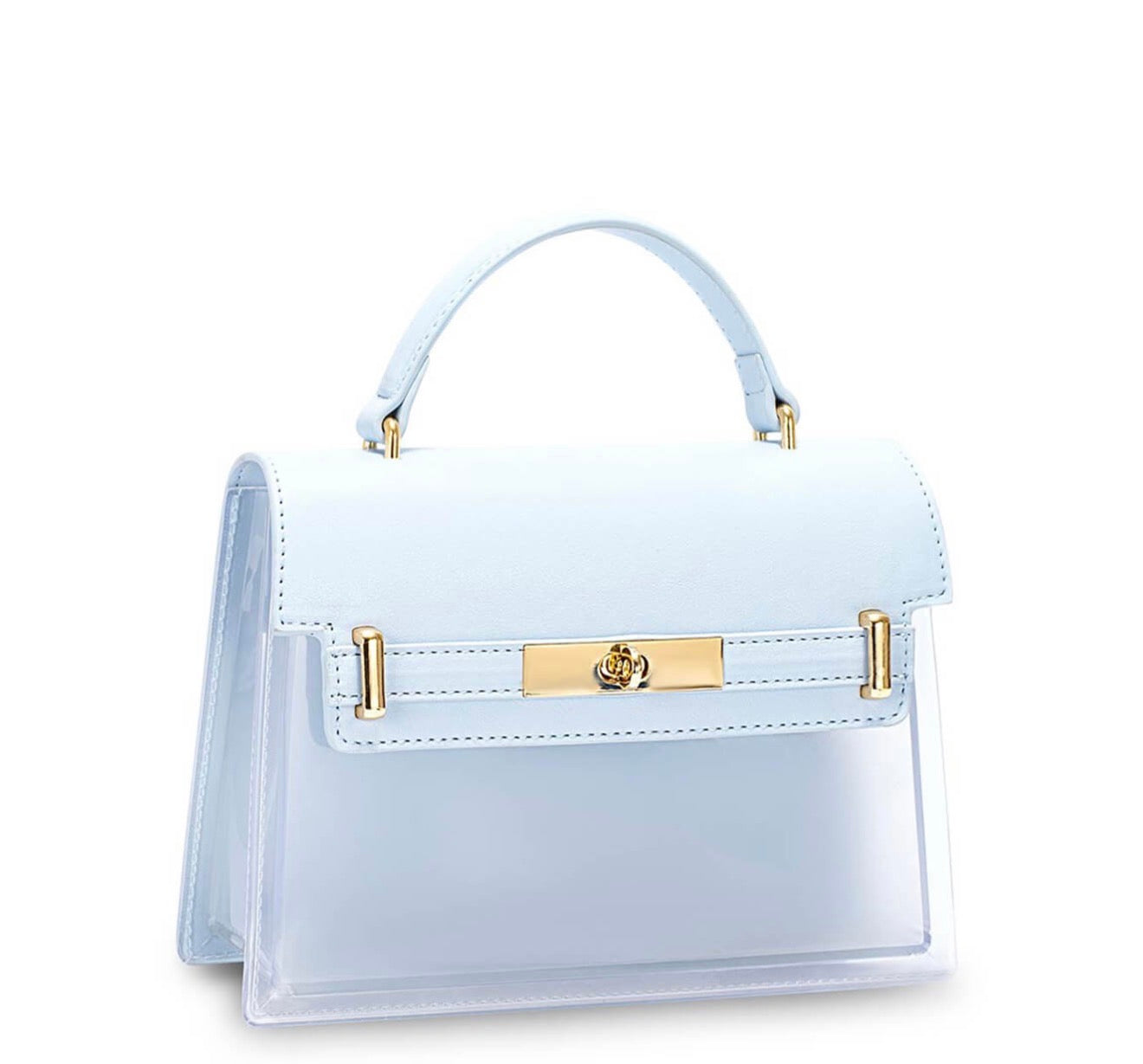 David Jones Transparent PVC Satchel Bag CM7449
