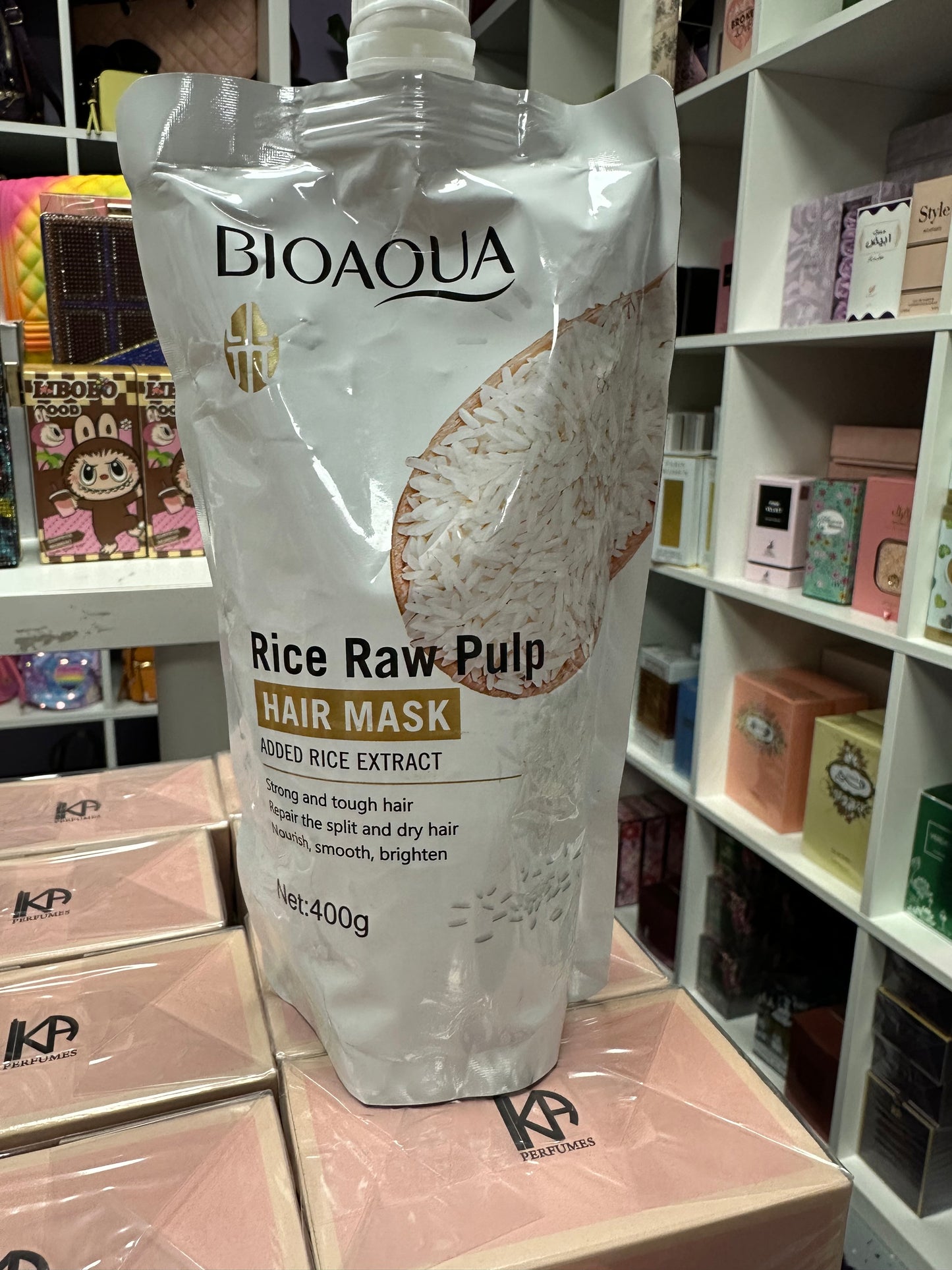 Rice Raw Pulp Hair Mask. Added Rice Extract