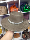 Flattop Hat with Rhinestones