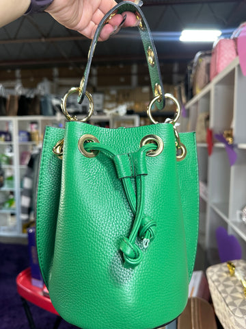 Italian Leather Bucket Bag