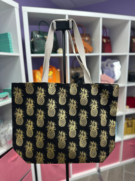 Pine Apple Beach Tote Bag