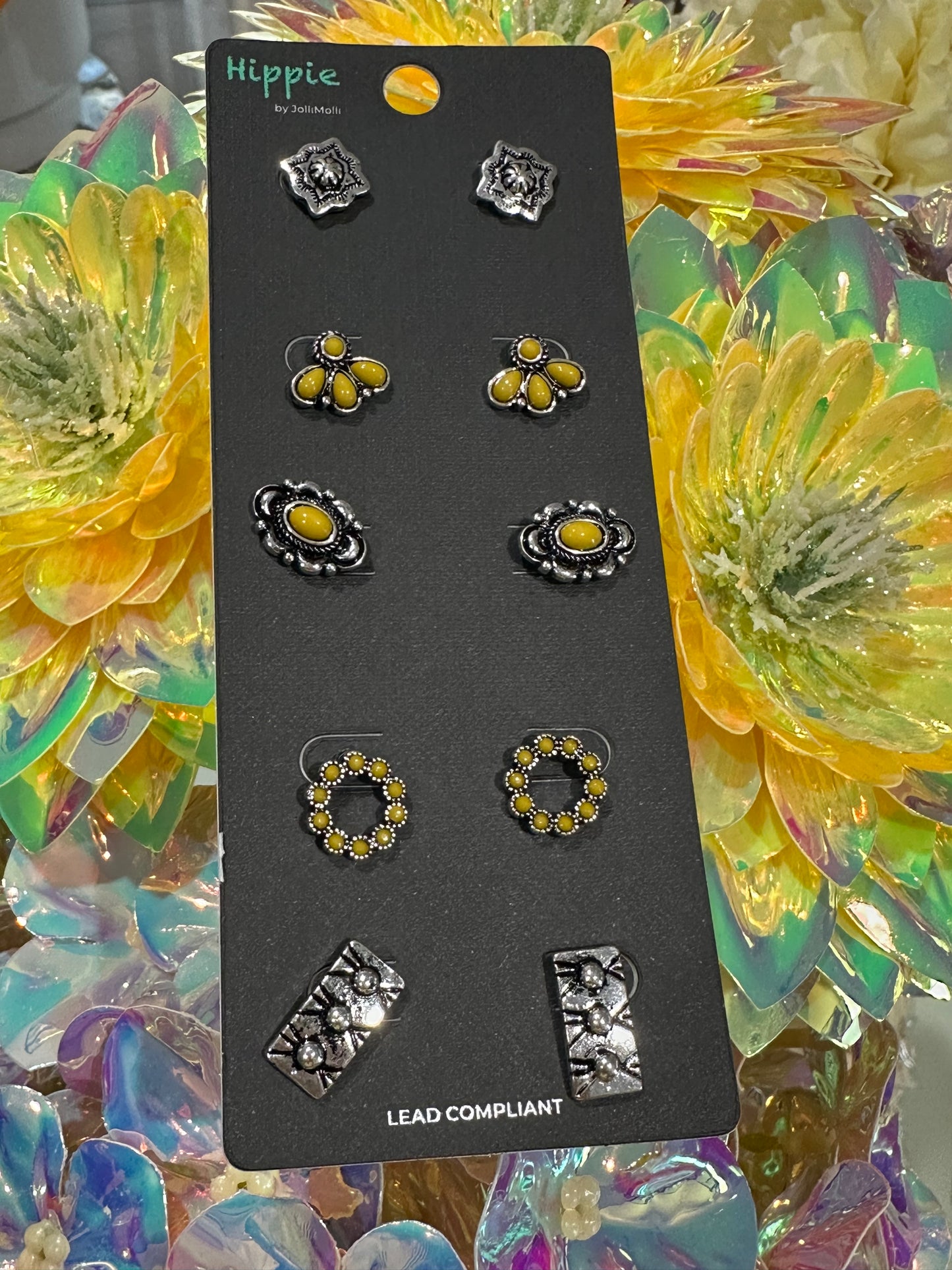 Hippie earrings 5 pcs