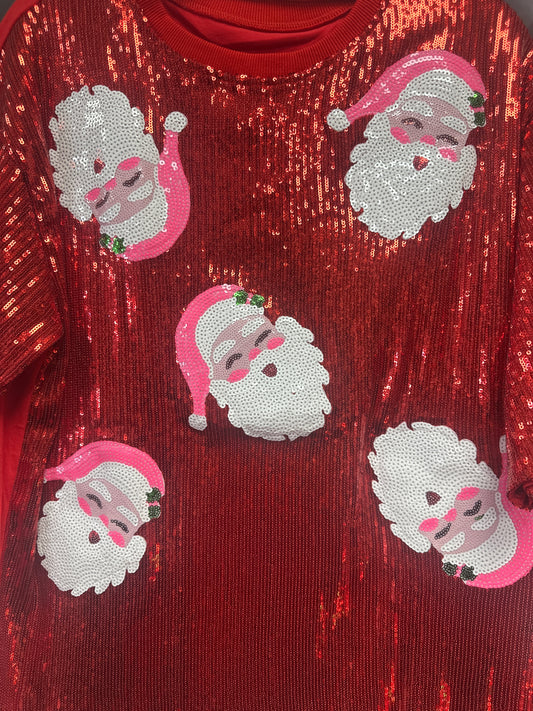 Red Santa Xmas Shirt