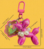 Pearl KAWAII Cartoon Balloon Dog Key Chain