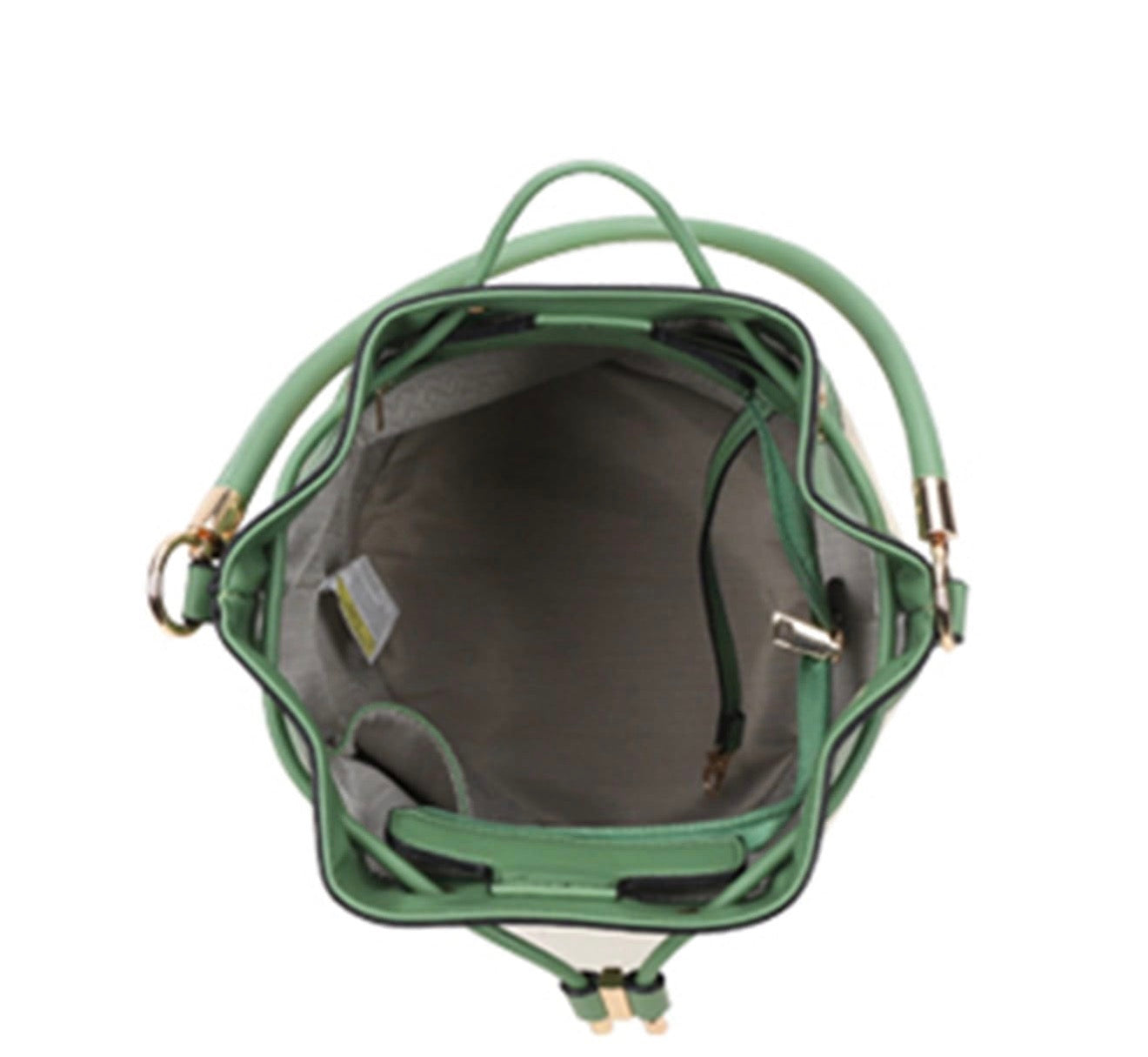 The Bucket Draw String Embroidery Hobo -Shoulder Bag with Wallet BL-9153W