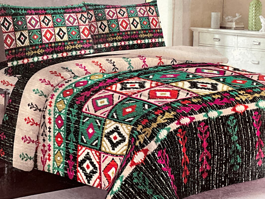 Multicolor Borrego 3PC BEDSPREAD - Queen