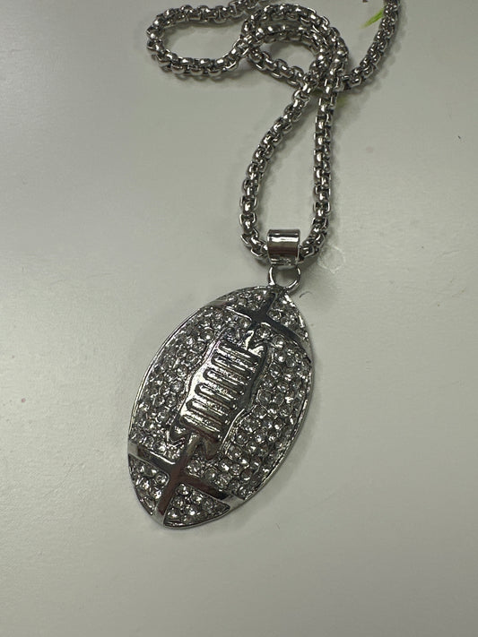 Pricilla football necklace