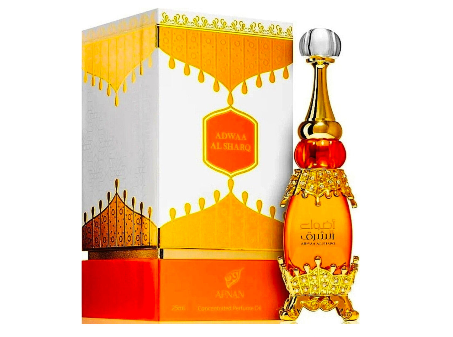Afnan Adwaa Al Sharq for Unisex Concentrated Perfume Oil, 0.84 Ounce