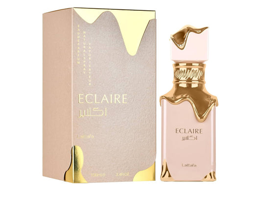 Lattafa Eclaire - Vanilla, Caramel, Sweet, Floral - Eau de Parfum Long-Lasting Fragrance for Women, 3.40 Ounce / 100 ml