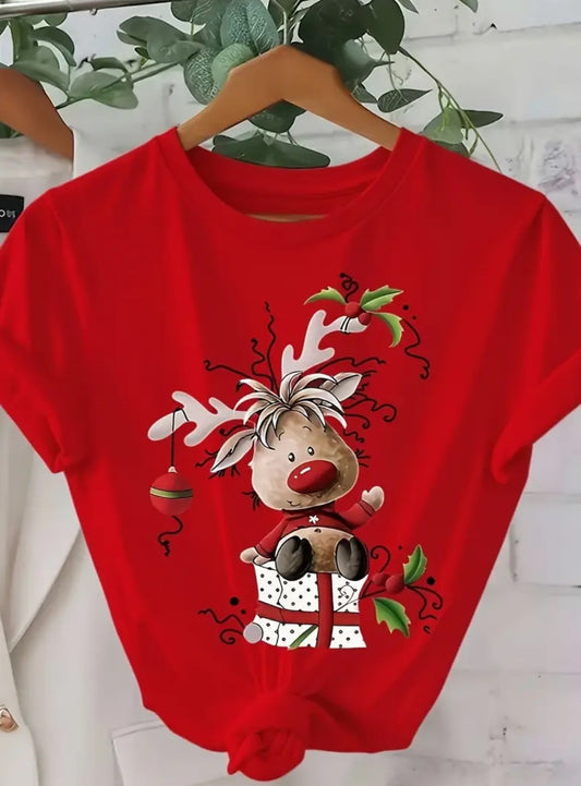 Cute Red Rudolph the Red-Nosed Reindeer Top
