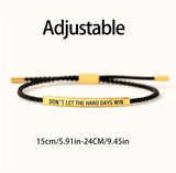 Don't let the hard days win bracelet