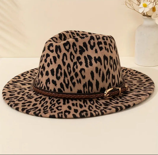 Vintage Fedora Leopard HAT