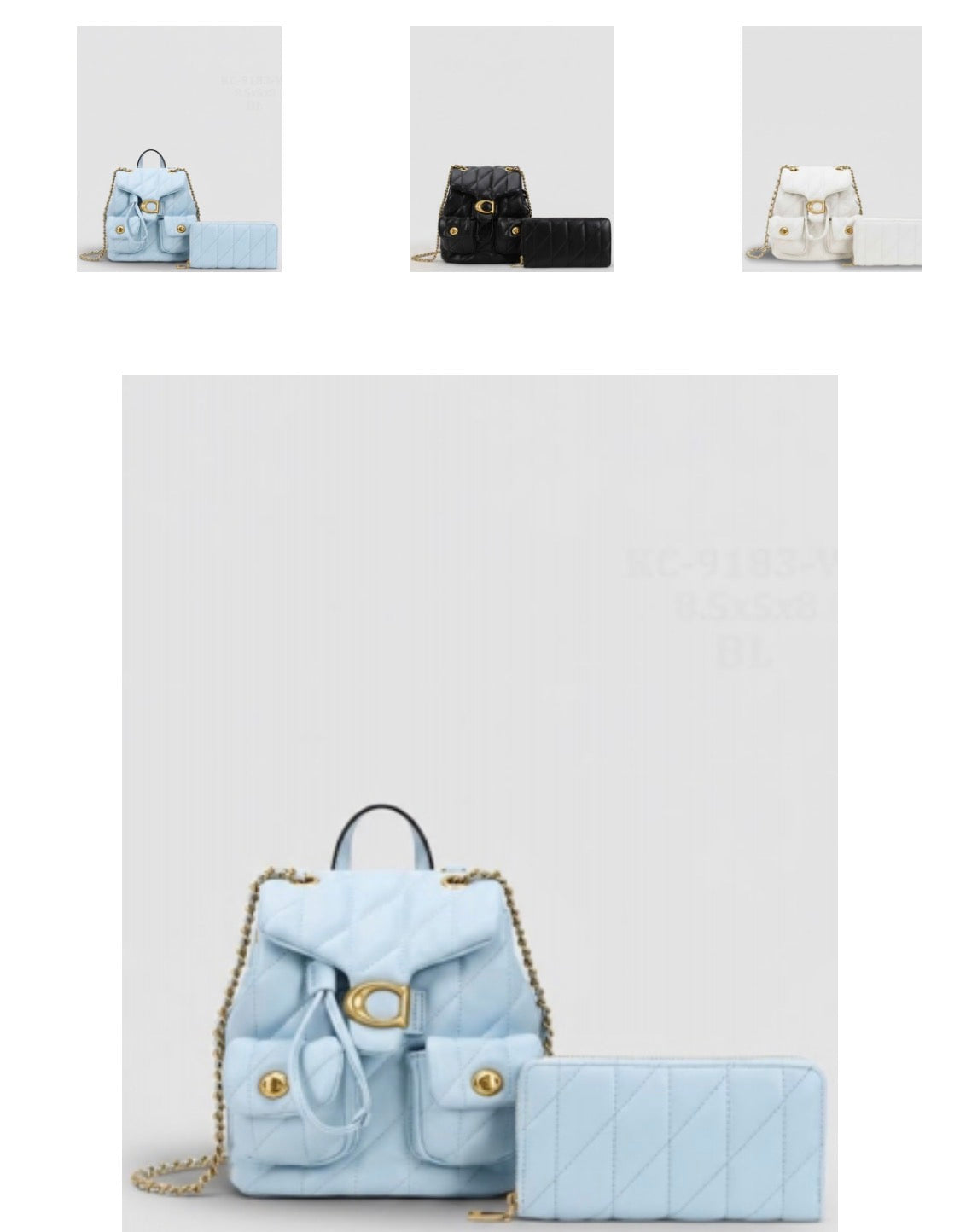 Cute Fashion Backpack With Wallet KC-9183-W