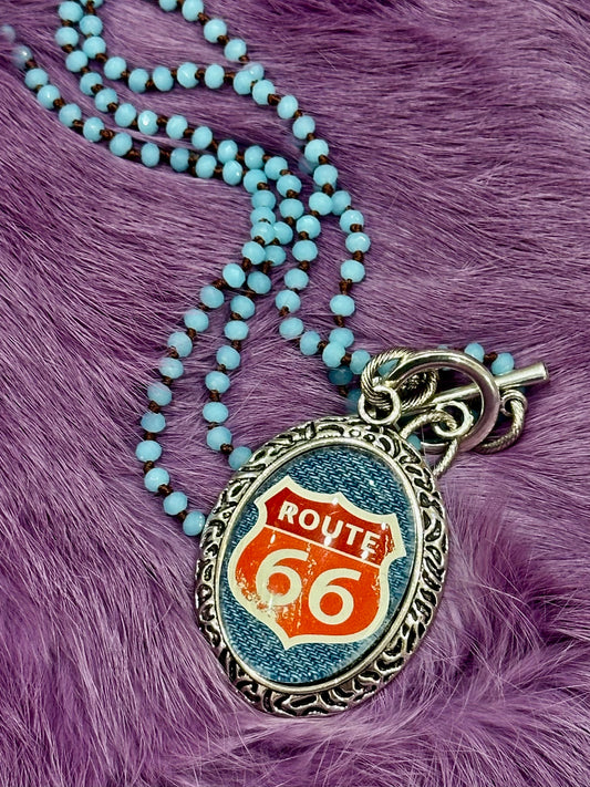 Denim red Route 66