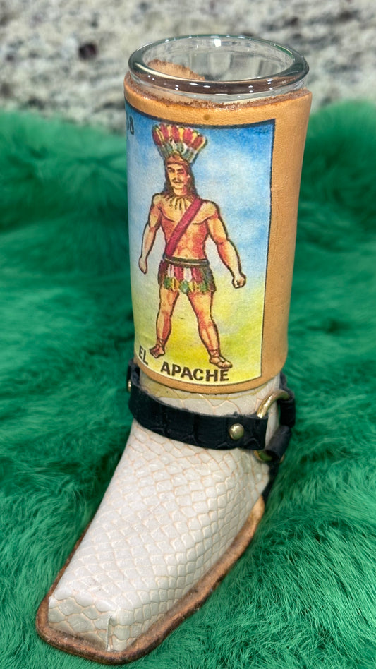 El Apache shot glass boots