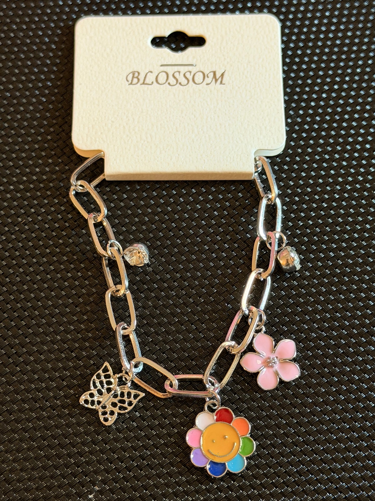 Silver HAPPY FLOWER  Bracelet