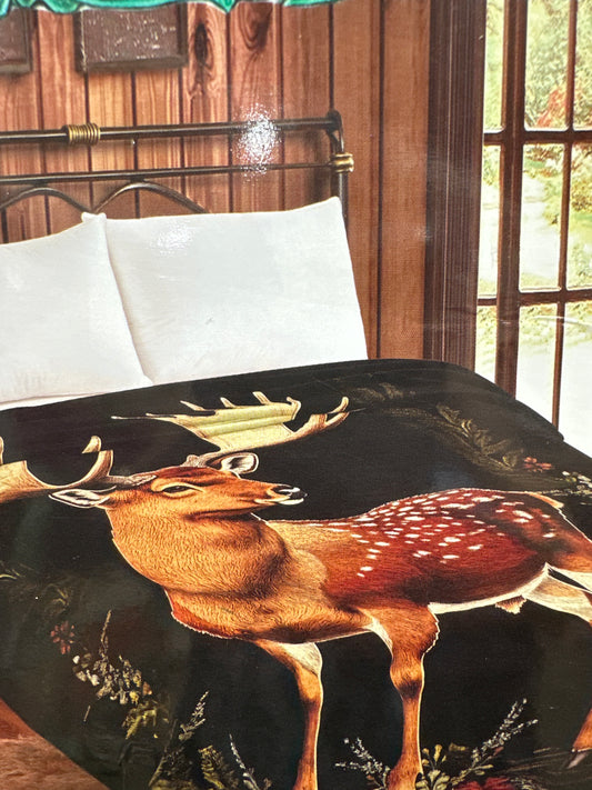 Limited Edition Deer  MIA - THROW BLANKET -Queen