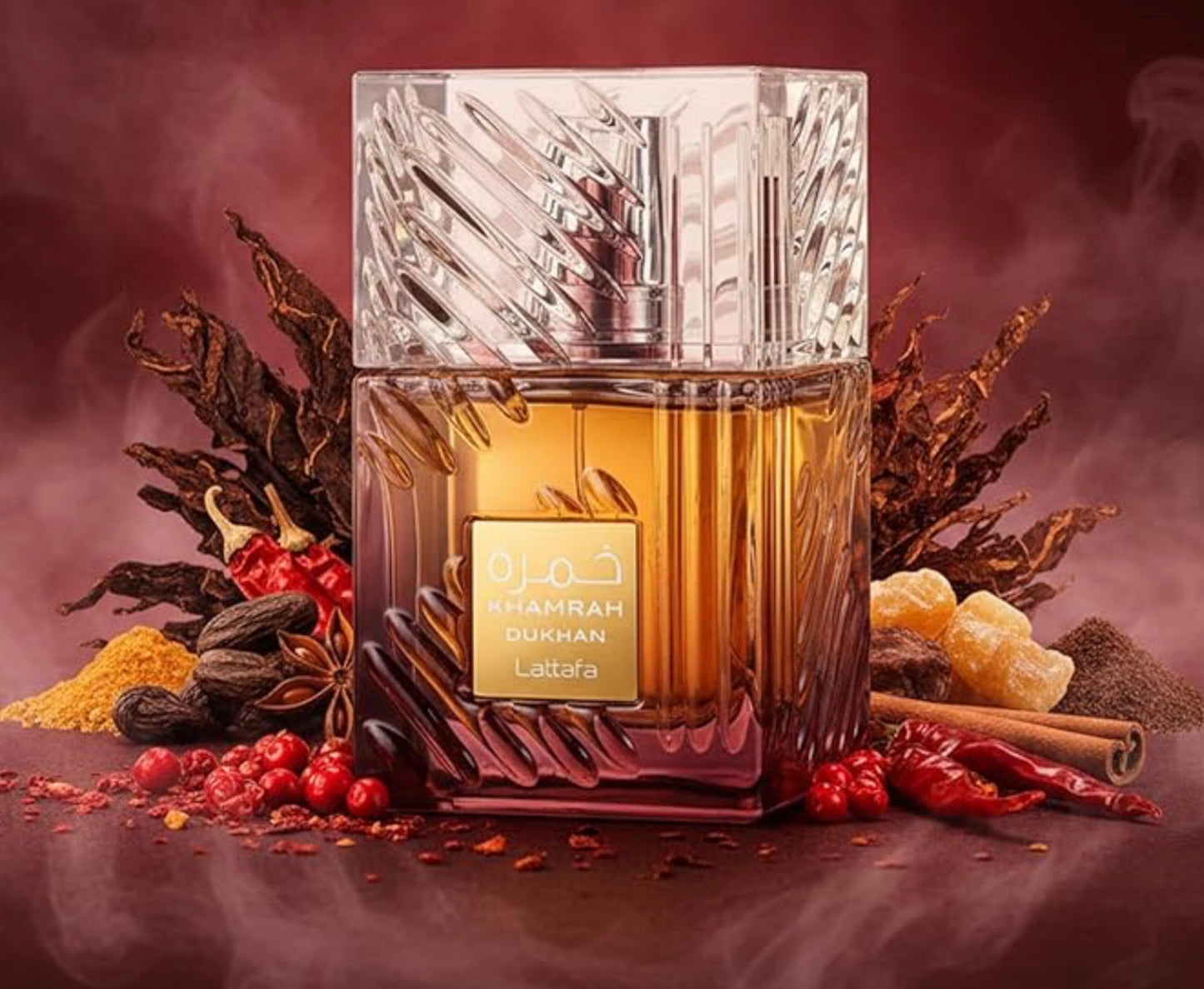 Lattafa Khamrah Dukhan for Unisex Eau de Parfum Spray, 3.4 Ounce / 100 ml