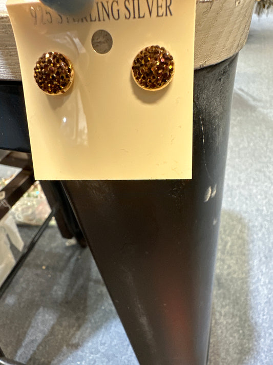 Copper Sparkle Studs