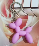 Matte Colors Kawaii Cartoon Balloon Dog Keychains