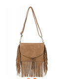 Envelope Flap Fringe Crossbody Bag