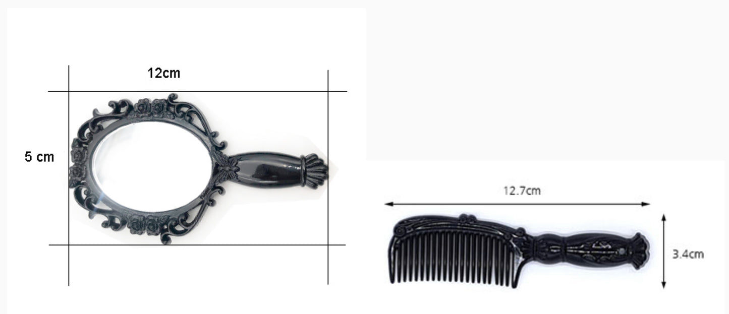 DOLL HAND MIRROR & COMB SET