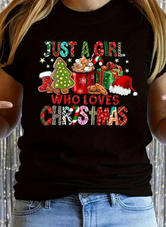 Just a girl who loves Christmas shirt