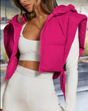 Women's Sleek Hooded Puffer Vest