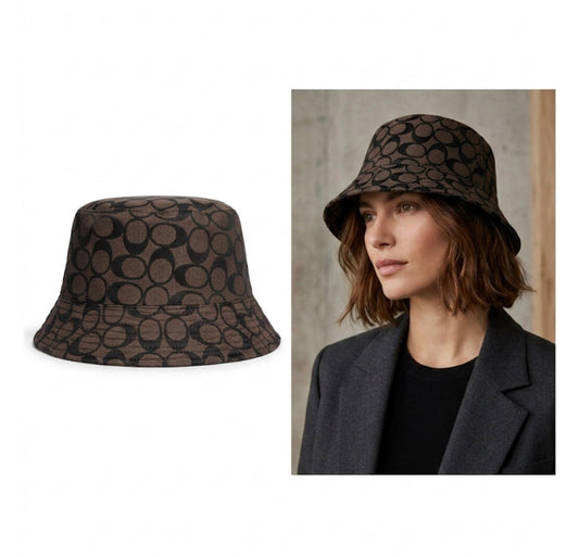 Cute Summer Bucket Hat -Brown