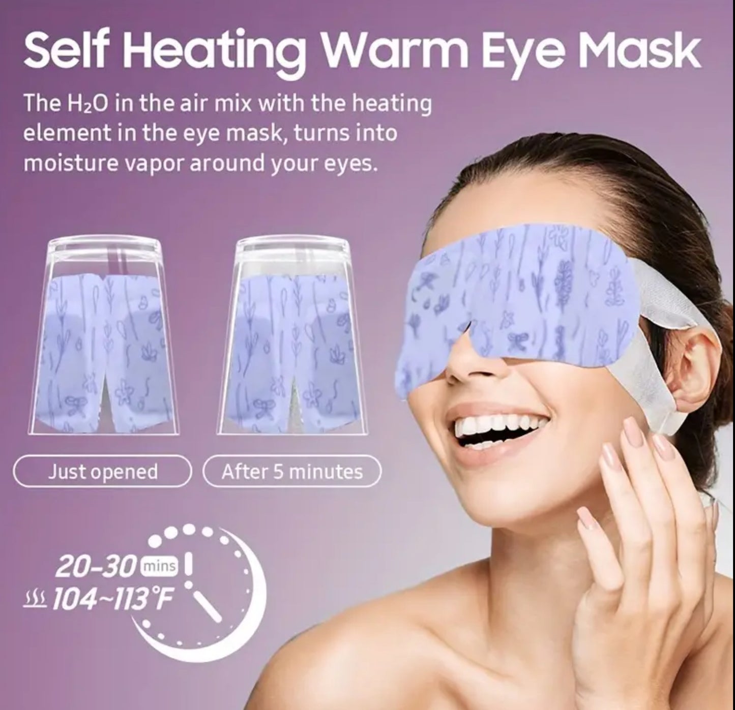Lavender Steam Eye Mask