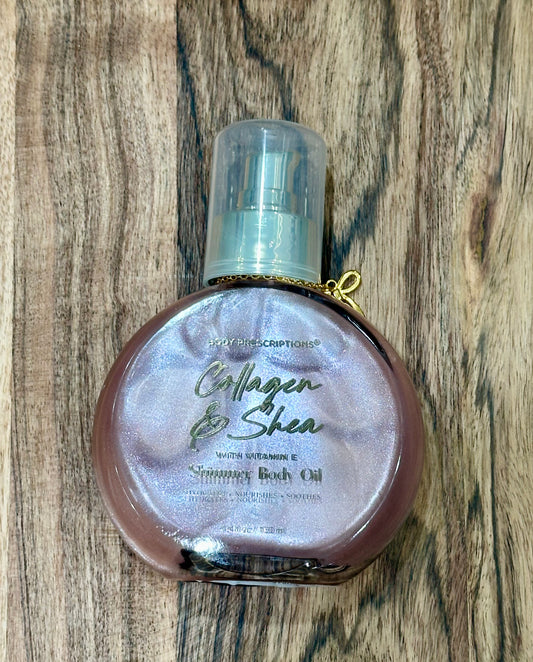 COLLAGEN AND SHEA! With Vitamin E Shimmer Body Oil Mist