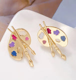 Artist Palette earrings