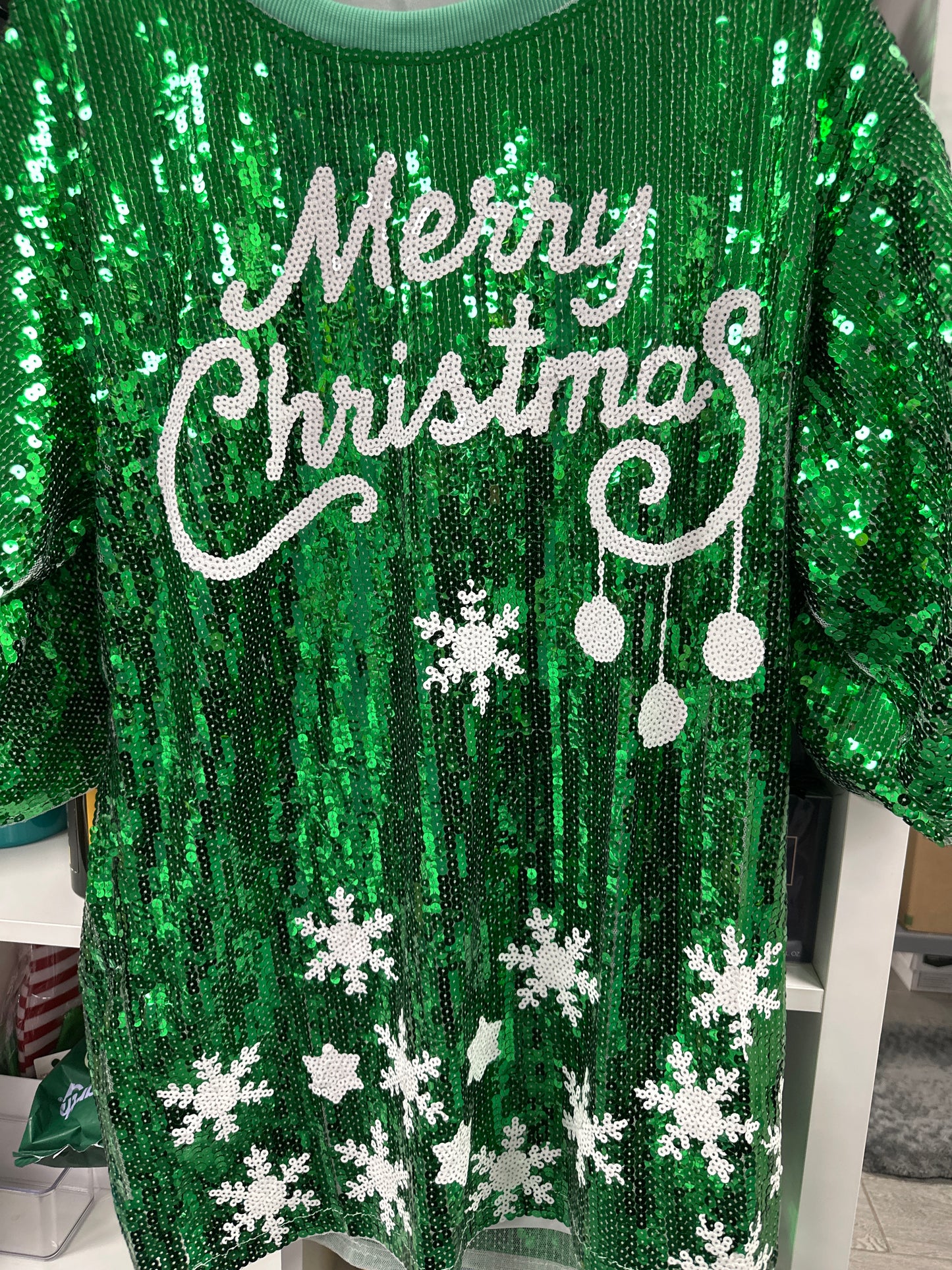 MERRY CHRISTMAS SHIRT DRESS