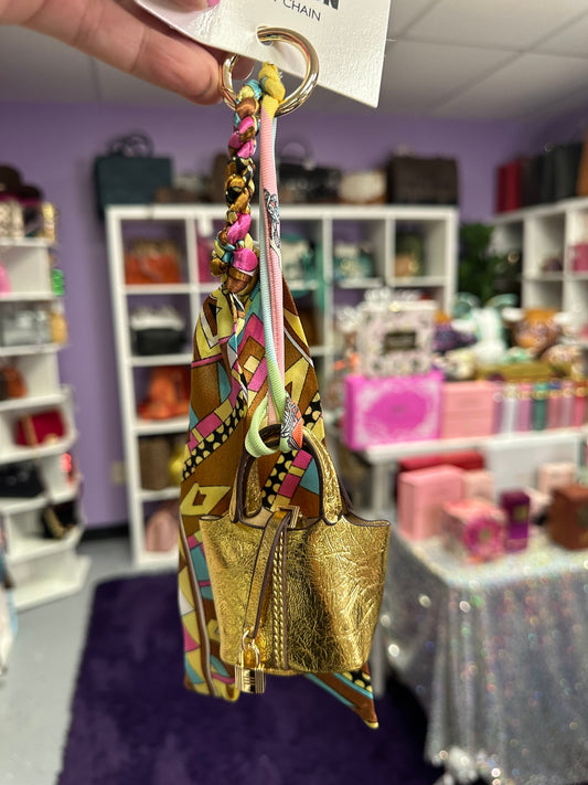 Metalic Gold  Bag Charm