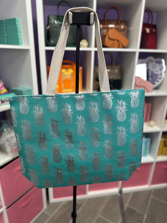 Pine Apple Beach Tote Bag