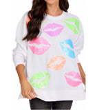 Colorful Lips SPARKLE SWEATSHIRT