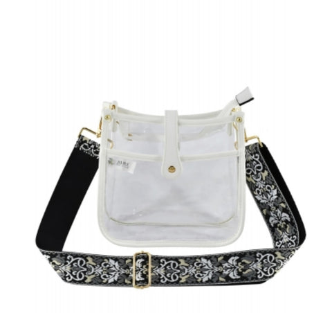 Guitar Strap Clear Crossbody Bag