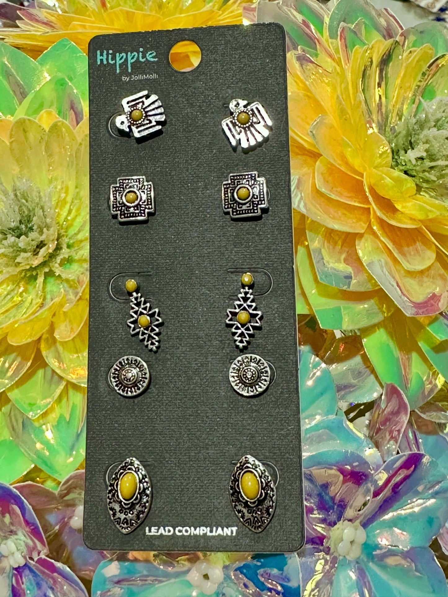 Hippie earrings 5 pcs