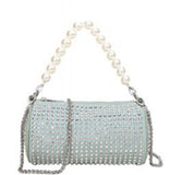 9037  Bling bag with exchangeable pearl handle